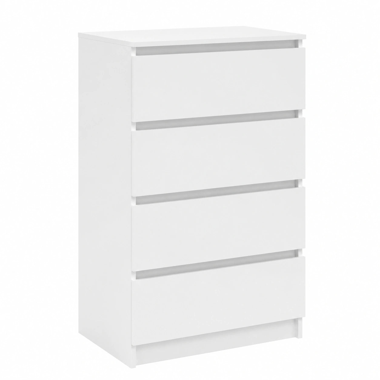 Buffet en Bois Blanc avec 4 Tiroirs et Armoire de Rangement