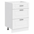 Armoire de cuisine blanche en bois composite