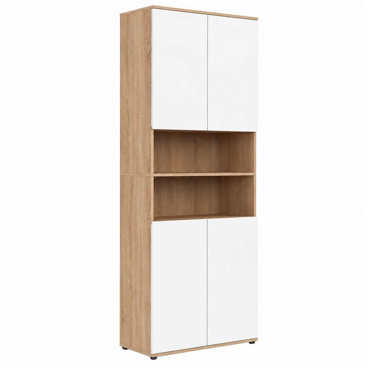 Armoire de Salle de Bain 4 Portes avec Niches
