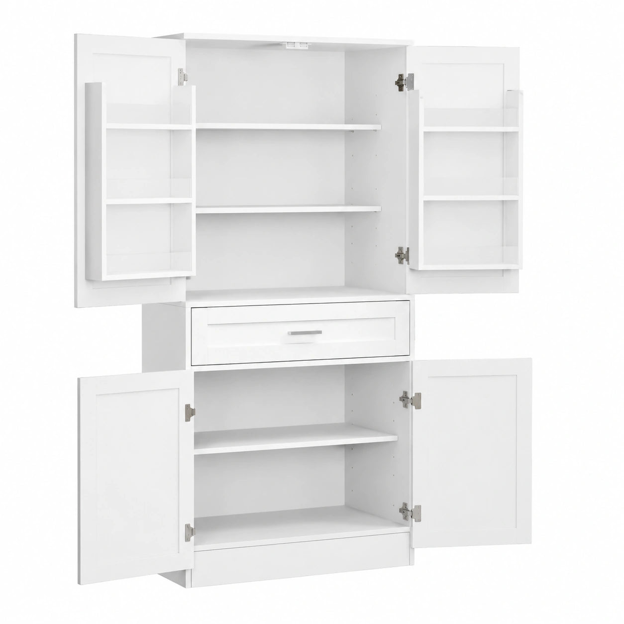 Buffet de Rangement Moderne avec Étagères et Tiroir